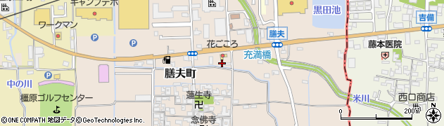 奈良県橿原市膳夫町517周辺の地図