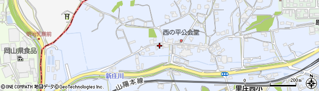 岡山県浅口郡里庄町新庄243周辺の地図