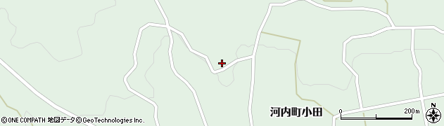 広島県東広島市河内町小田711周辺の地図