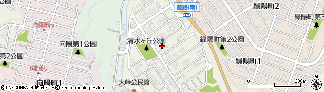 広島県福山市清水ケ丘周辺の地図