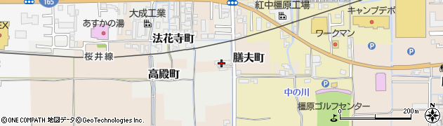 奈良県橿原市高殿町520周辺の地図