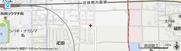 奈良県葛城市尺土60周辺の地図
