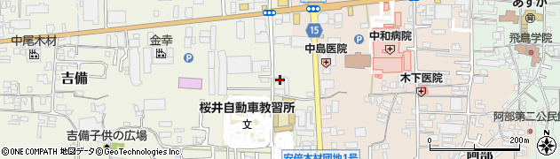 奈良県桜井市吉備305周辺の地図