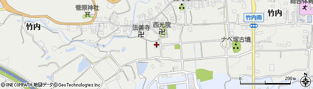 奈良県葛城市竹内2066周辺の地図