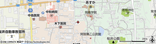 奈良県桜井市阿部553周辺の地図
