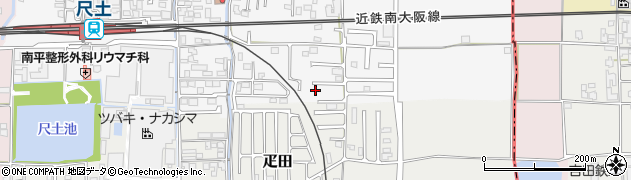 奈良県葛城市尺土53-14周辺の地図