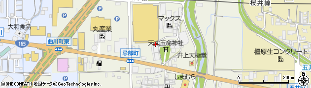 奈良県橿原市忌部町周辺の地図