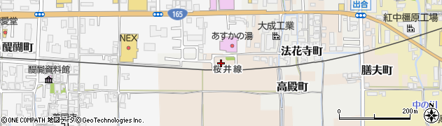 奈良県橿原市高殿町537周辺の地図