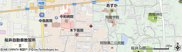 奈良県桜井市阿部546-6周辺の地図