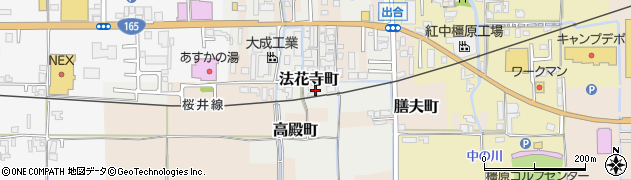 奈良県橿原市法花寺町28周辺の地図