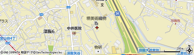 大阪府堺市中区深阪5丁周辺の地図