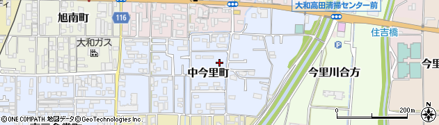 奈良県大和高田市中今里町周辺の地図