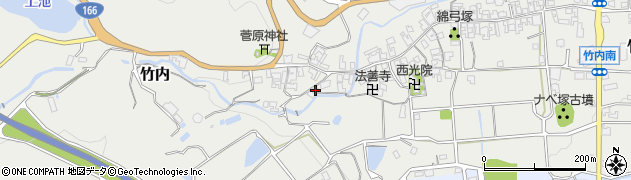 奈良県葛城市竹内538周辺の地図