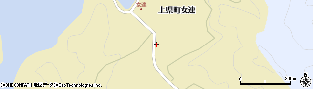 長崎県対馬市上県町女連126周辺の地図