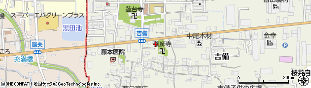 奈良県桜井市吉備461周辺の地図