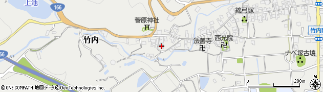 奈良県葛城市竹内522周辺の地図