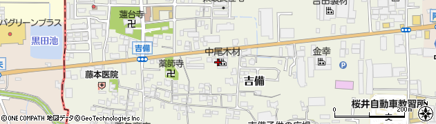 奈良県桜井市吉備522周辺の地図