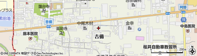 奈良県桜井市吉備352周辺の地図