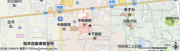 奈良県桜井市阿部325周辺の地図
