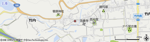 奈良県葛城市竹内541周辺の地図
