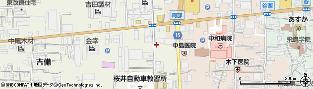 奈良県桜井市吉備572周辺の地図