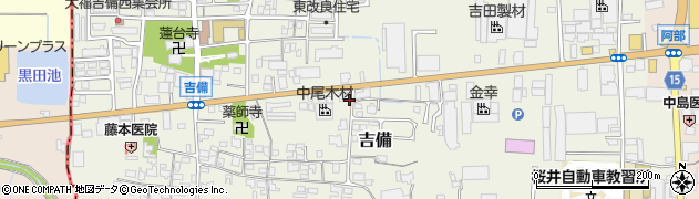 奈良県桜井市吉備534周辺の地図