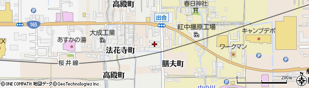 奈良県橿原市法花寺町88周辺の地図
