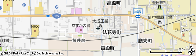 奈良県橿原市法花寺町46周辺の地図