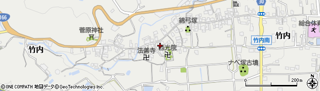 奈良県葛城市竹内564周辺の地図