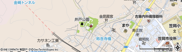 威徳寺周辺の地図