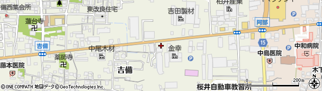 奈良県桜井市吉備552周辺の地図