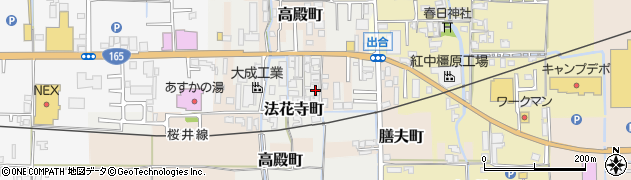 奈良県橿原市法花寺町93周辺の地図