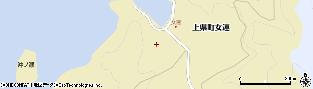 長崎県対馬市上県町女連172周辺の地図