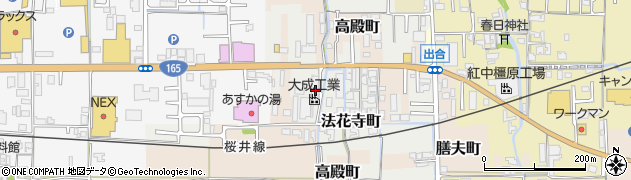 奈良県橿原市法花寺町47周辺の地図
