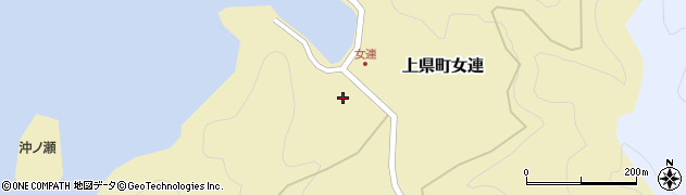 長崎県対馬市上県町女連93周辺の地図