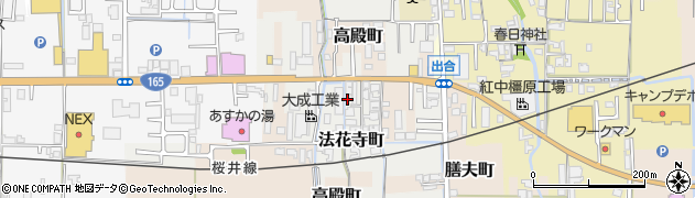 奈良県橿原市法花寺町99周辺の地図