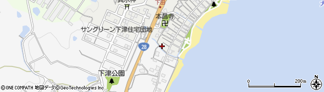 兵庫県淡路市下田96周辺の地図