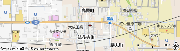 奈良県橿原市法花寺町97周辺の地図