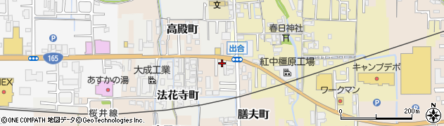 奈良県橿原市法花寺町87周辺の地図