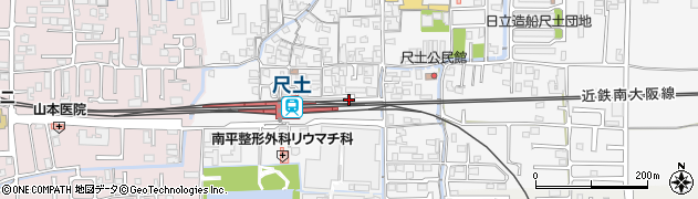奈良県葛城市尺土227周辺の地図