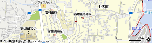 大阪府和泉市上代町707周辺の地図