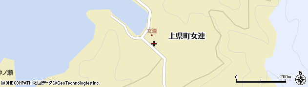長崎県対馬市上県町女連75周辺の地図