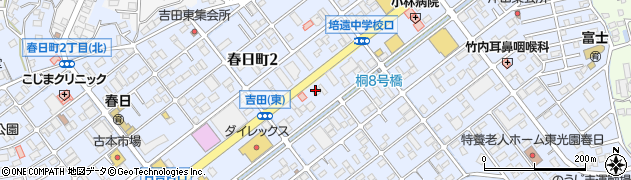 りらくる　福山東店周辺の地図