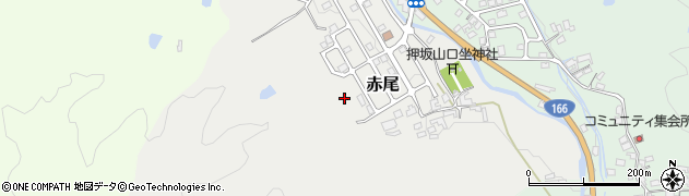 奈良県桜井市赤尾周辺の地図