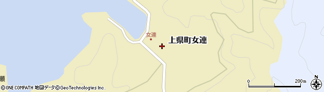長崎県対馬市上県町女連57周辺の地図