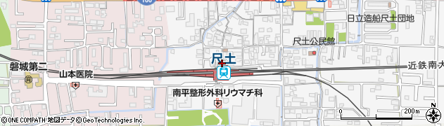 奈良県葛城市尺土301周辺の地図
