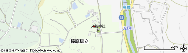 奈良県宇陀市榛原足立周辺の地図