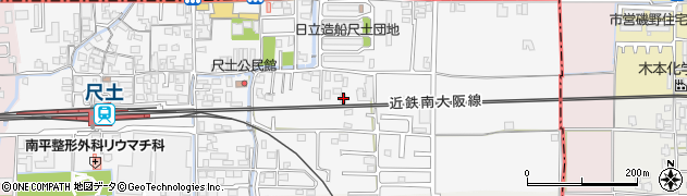 奈良県葛城市尺土169周辺の地図