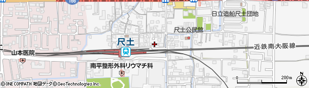 奈良県葛城市尺土226周辺の地図