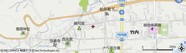 奈良県葛城市竹内622周辺の地図
